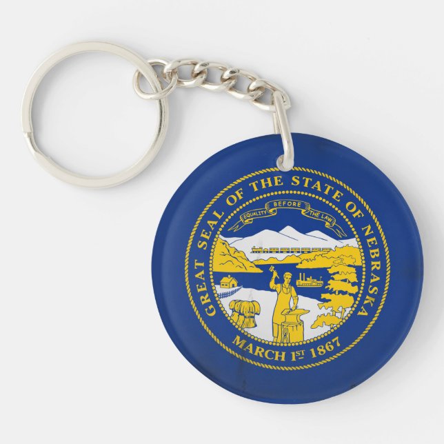Nebraska Key Ring (Front)