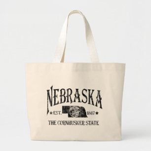 Nebraska Large Tote Bag