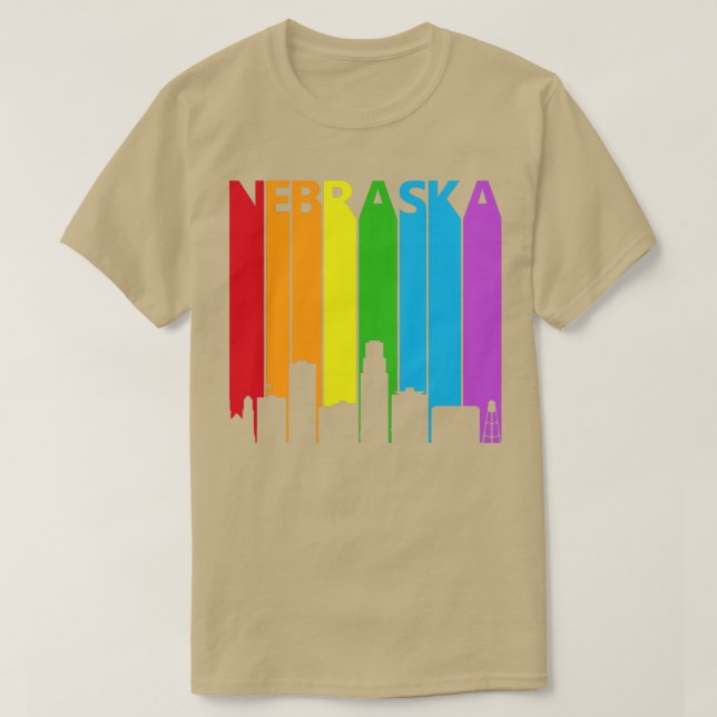 Nebraska LGBT Pride Support  T-Shirt (Design Front)