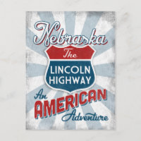 Nebraska Lincoln Highway Vintage America