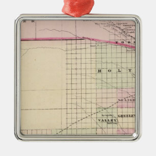 Nebraska Metal Ornament