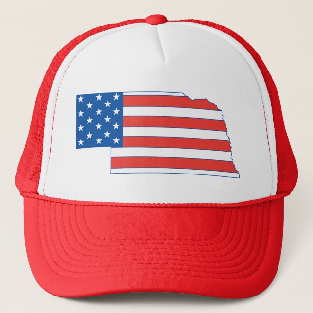 Nebraska Patriotic Hat (Front)