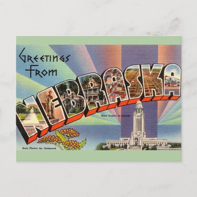 Nebraska Postcard (Front)