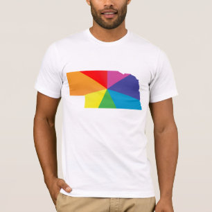 nebraska pride. angled. T-Shirt