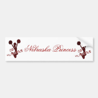Nebraska Princess Bumper Sticker