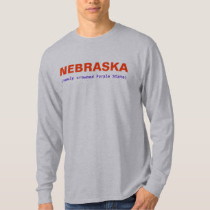 NEBRASKA PURPLE STATE T-Shirt