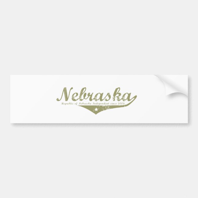 Nebraska Revolution T-shirts Bumper Sticker (Front)