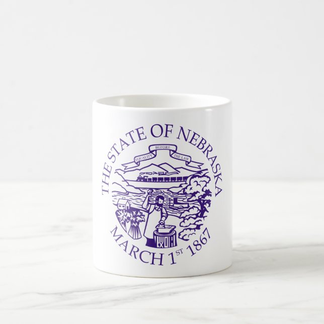 Nebraska sign coffee mug (Center)