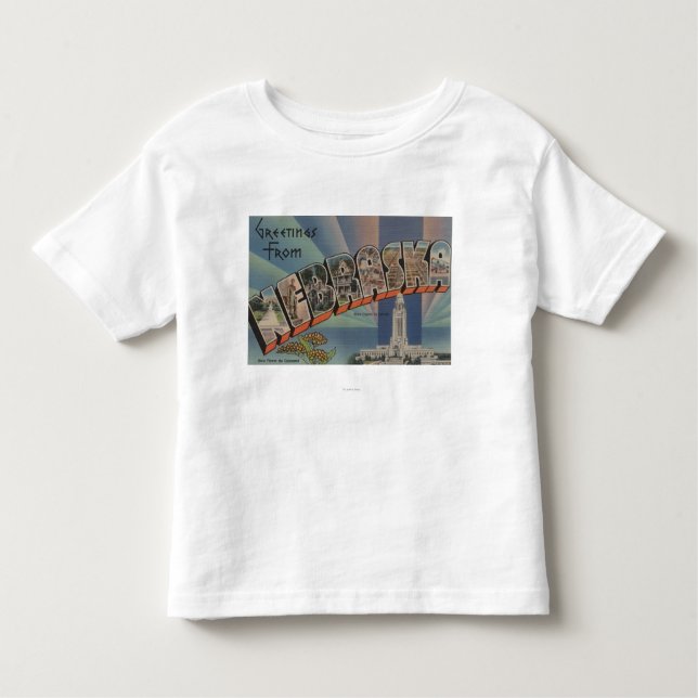 Nebraska (State Capital/Flower) Toddler T-Shirt (Front)