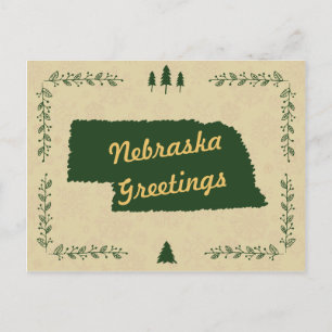 Nebraska State Christmas Holiday Greetings