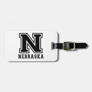Nebraska State Designs Luggage Tag
