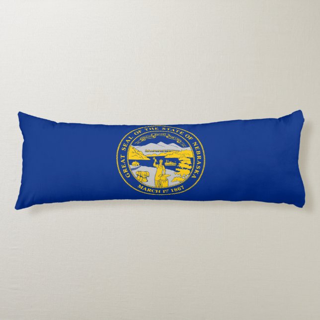 Nebraska State Flag Body Cushion (Front)