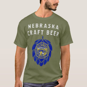 Nebraska State Flag Craft Beer Beer Lovers White T-Shirt