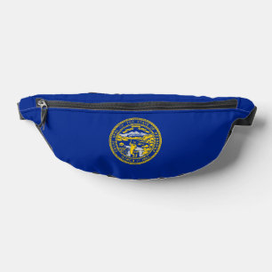 Nebraska State Flag Design Bum Bags