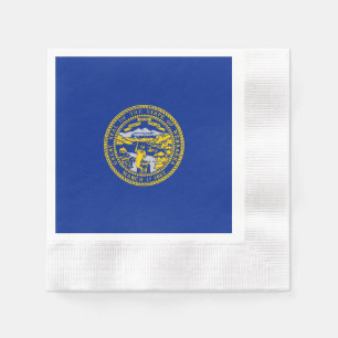 Nebraska State Flag Design Napkin