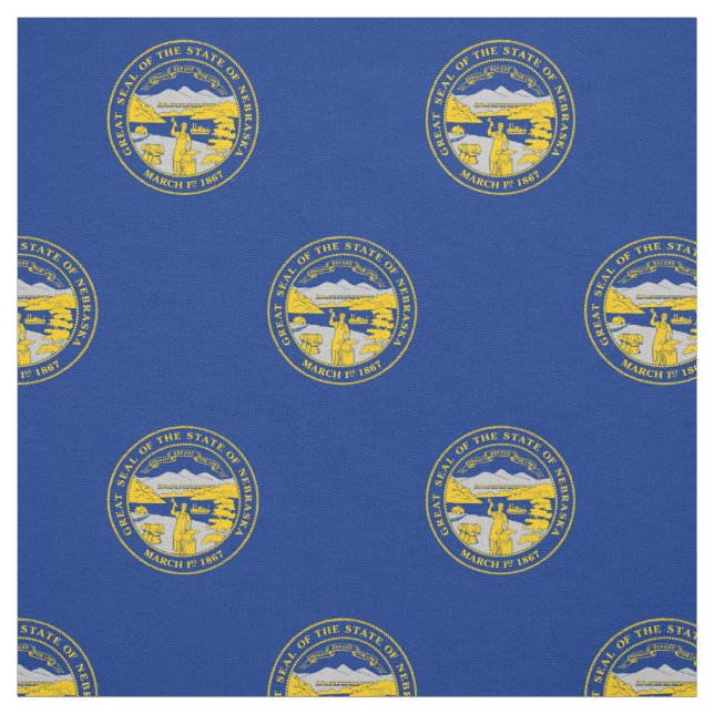 Nebraska State Flag Fabric (Swatch)