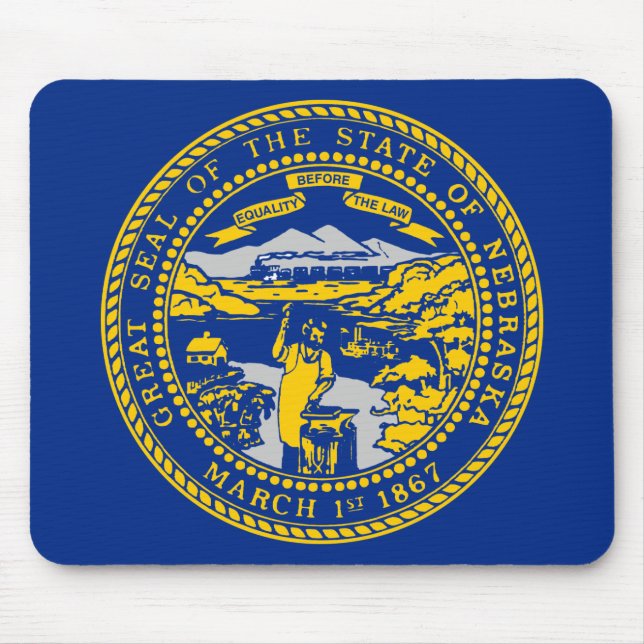 Nebraska State Flag Mouse Pad (Front)
