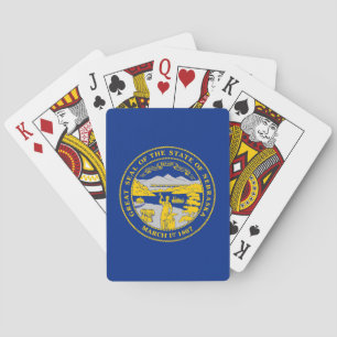 Nebraska State Flag Playing Cards