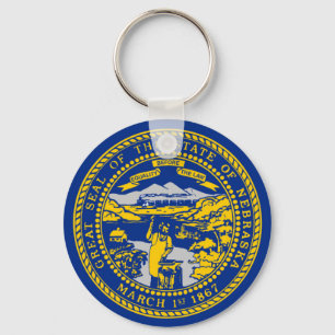 nebraska state flag united america republic symbol key ring