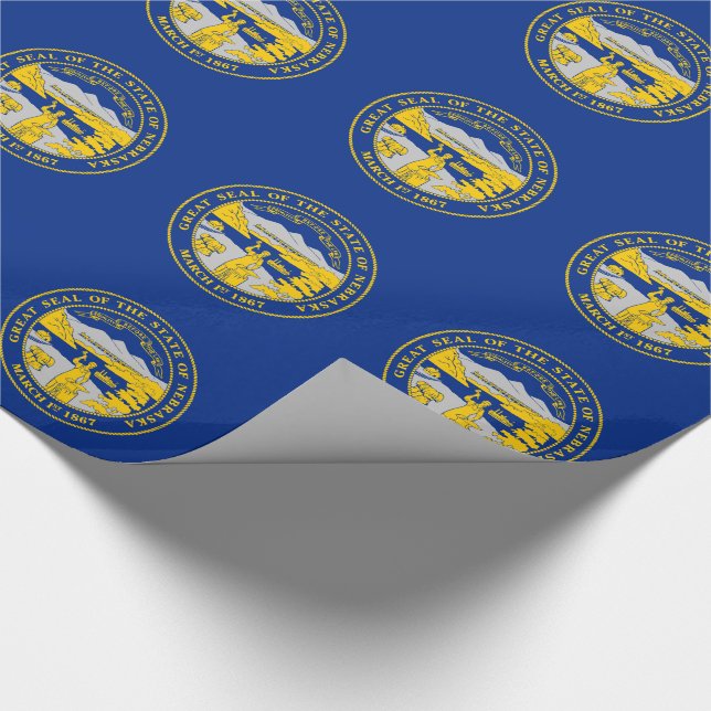Nebraska State Flag Wrapping Paper (Corner)