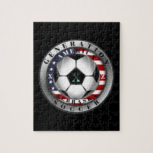 Nebraska State Generation X American Soccer. Jigsaw Puzzle (Vertical)