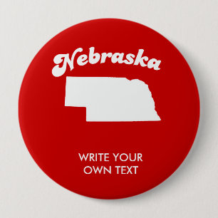 NEBRASKA STATE MOTTO T-SHIRT T-shirt 10 Cm Round Badge