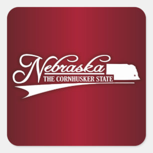 Nebraska State of Mine Square Sticker