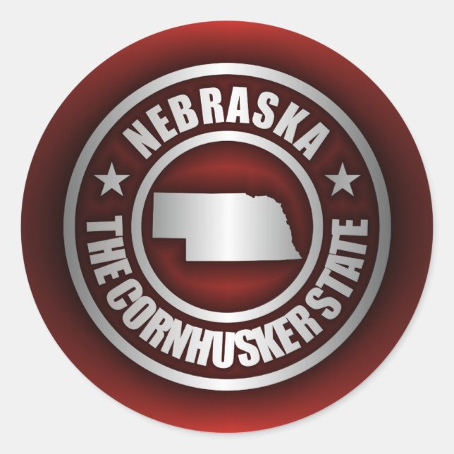 "Nebraska Steel 2" Stickers (Front)
