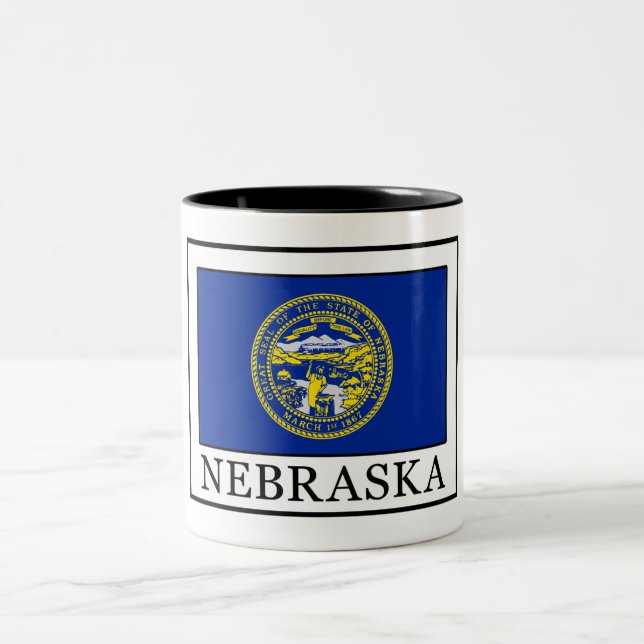 Nebraska Two-Tone Coffee Mug (Center)