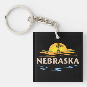 Nebraska United States of America Key Ring