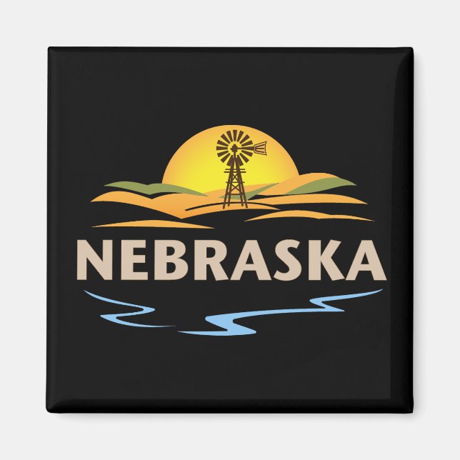 Nebraska United States of America Magnet (Front)
