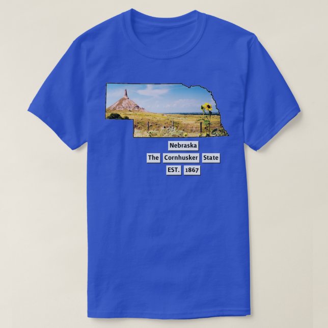 Nebraska USA  4 T-Shirt (Design Front)