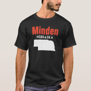 Nebraska Usa State America Travel Nebraskan Minden T-Shirt
