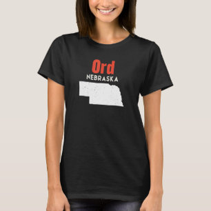 Nebraska Usa State America Travel Nebraskan Ord T-Shirt