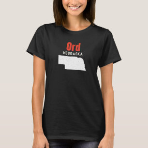 Nebraska Usa State America Travel Nebraskan Ord T-Shirt