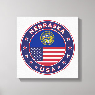 Nebraska, USA States, Nebraska poster, canvas Print
