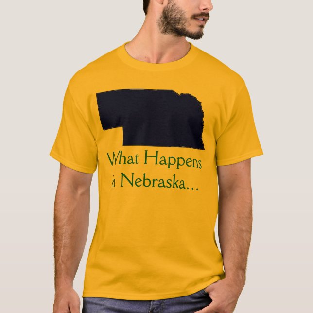Nebraska What Happens T-Shirt (Front)