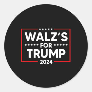 Nebraska W's For Trump  Classic Round Sticker