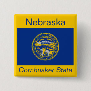 Nebraskan Flag Button