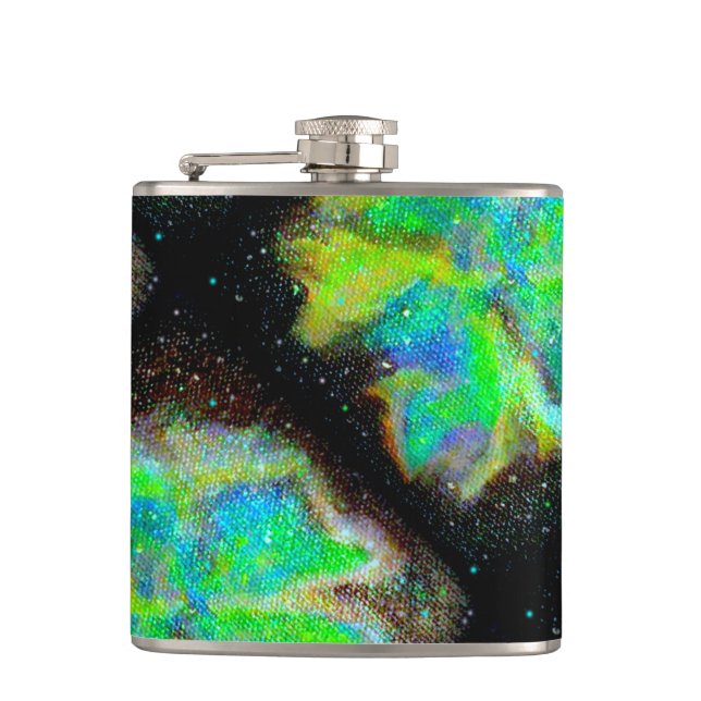 Nebula and Stardust Cosmic Vinyl Flask (Front)