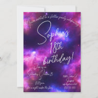 Nebula Birthday Invitation