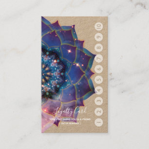 Nebula Bloom Mandala Business Card