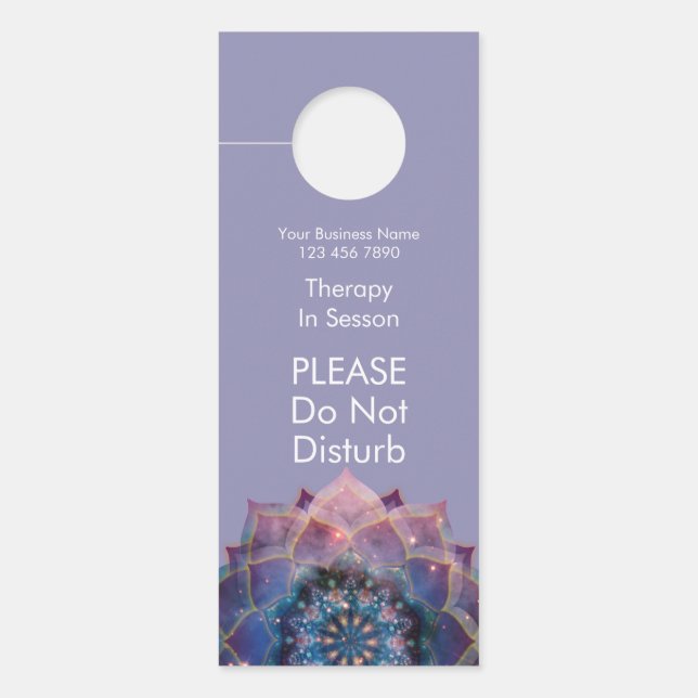 Nebula Bloom | Mandala Door Hanger (Front)