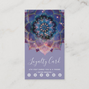 Nebula Bloom Mandala Loyalty Card