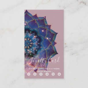 Nebula Bloom Mandala Loyalty Card