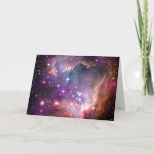 Nebula bright space stars galaxy hipster geek cool card