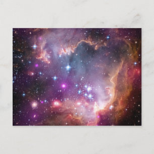Nebula bright space stars galaxy hipster geek cool postcard