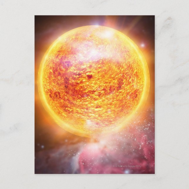 Nebula Burning Brightly Postcard (Front)