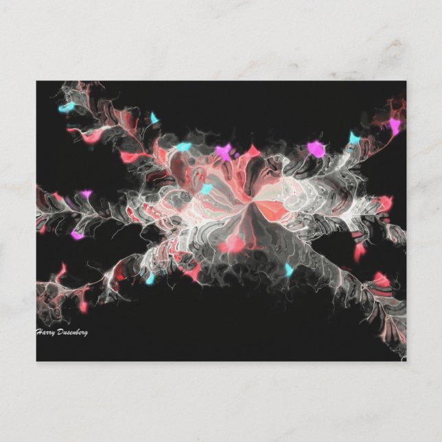 Nebula Flowers Postcard (Front)