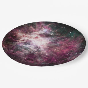 Nebula Formation in Outer Space Paper Plate